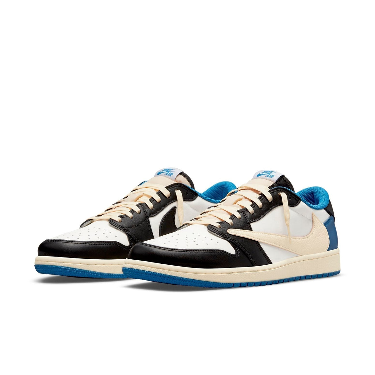 Air Jordan 1 Retro Low x Fragment Design x Travis Scott x ‘Sail Black Military Blue’