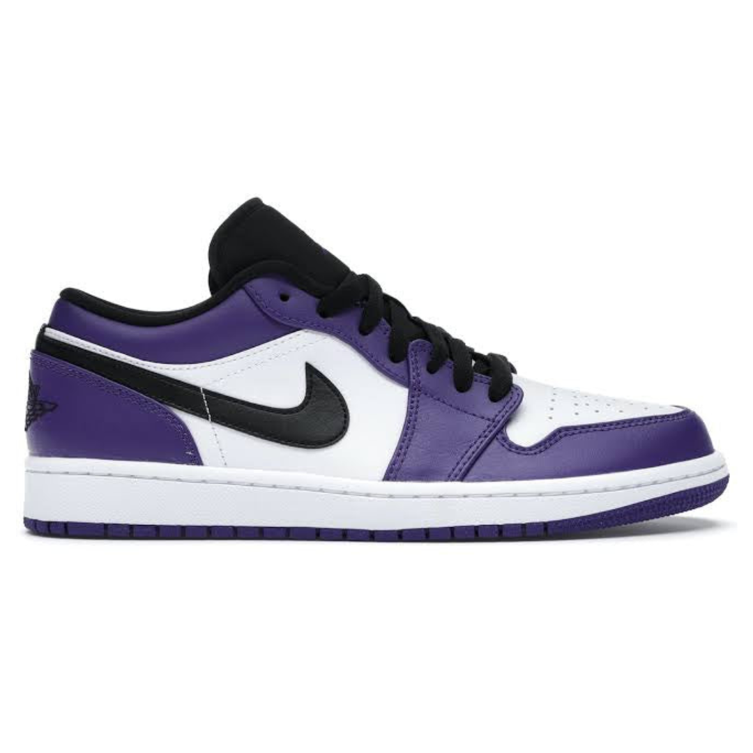 Jordan 1 Low Court Purple White