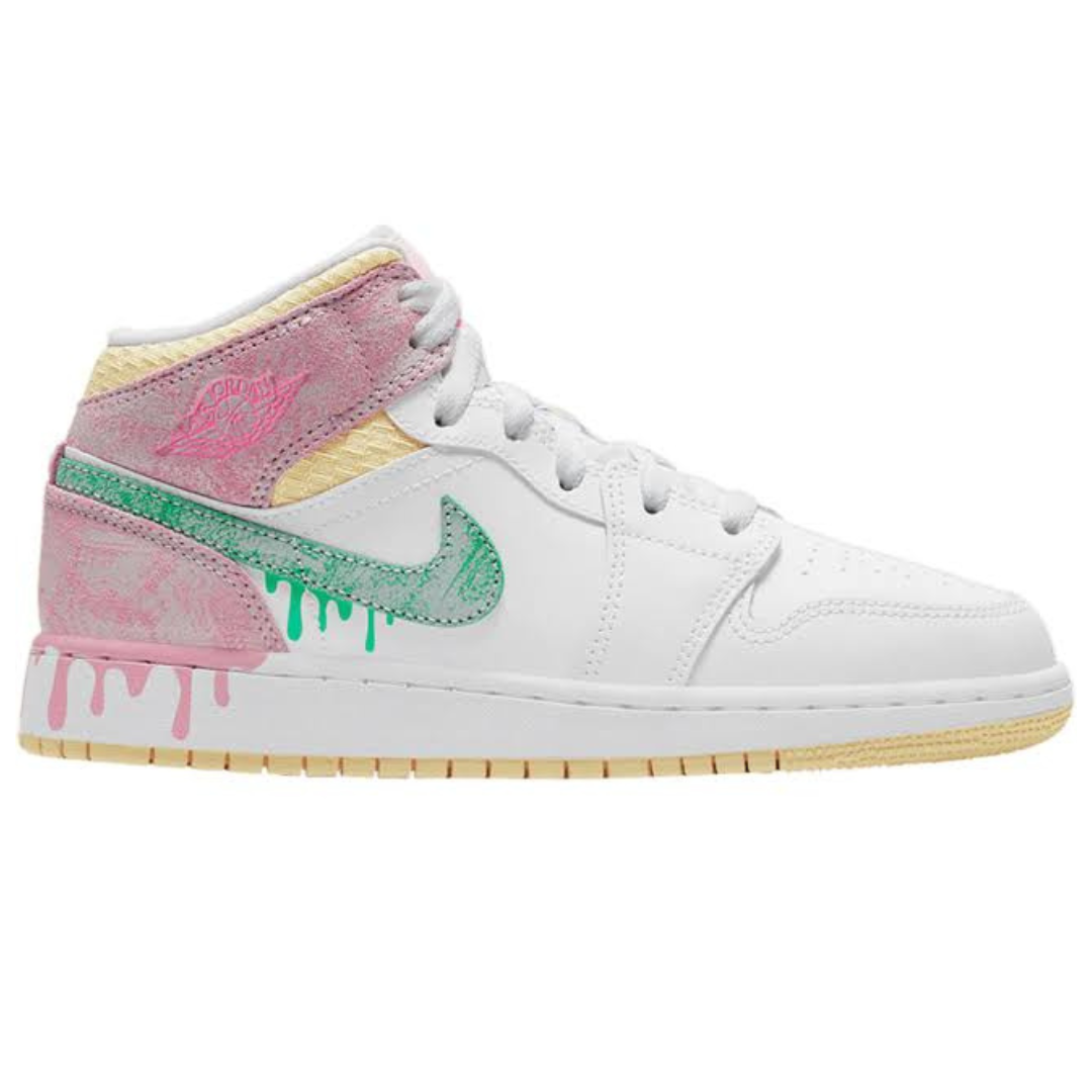Jordan 1 Mid Paint Drip