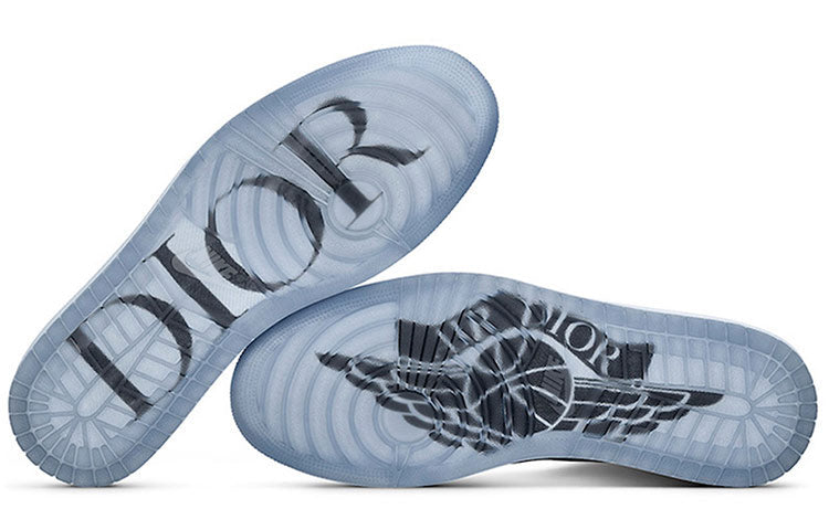 Dior x Air Jordan 1 High OG ‘White Wolf  Grey’